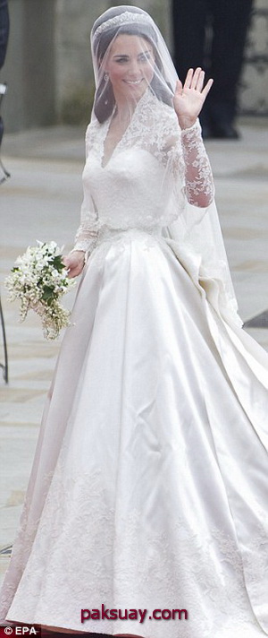 ชุดแต่งงานเอวสูง คอจีน 2012 เทรนด์แขนยาว แบบเจ้าหญิงเกรซ