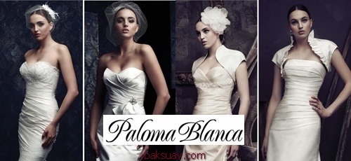 แบบ wedding dress ชุดแต่งงานเกาะอก ใหม่ๆ Paloma Blance 2012